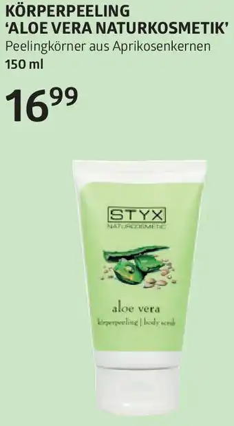 Bellaflora Körperpeeling aloe vera naturkosmetik Angebot