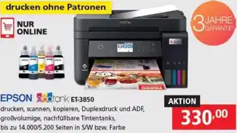 Pagro Diskont Ecotank ET-3850 Angebot
