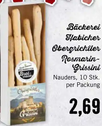 Der Grissemann Bäckerei Habicher Obergrichtler Rosmarin- Grissini Angebot