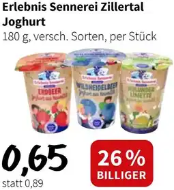 Der Grissemann Erlebnis Sennerei Zillertal Joghurt Angebot