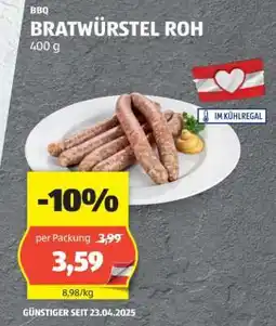 Hofer BRATWÜRSTEL ROH Angebot