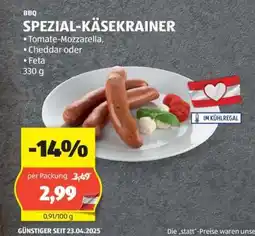 Hofer SPEZIAL KÄSEKRAINER Angebot