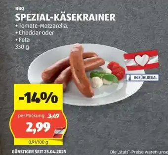 Hofer SPEZIAL KÄSEKRAINER Angebot