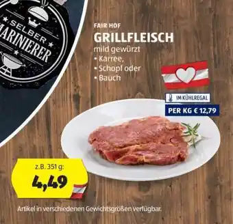 Hofer FAIR HOF GRILLFLEISCH Angebot