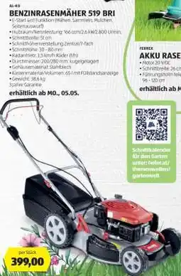 Hofer BENZINRASENMÄHER 519 BRI Angebot