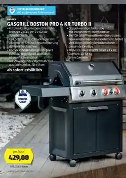 Hofer GASGRILL BOSTON PRO 4 KR TURBO II Angebot