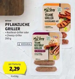 Hofer MYVAY PFLANZLICHE GRILLER Angebot