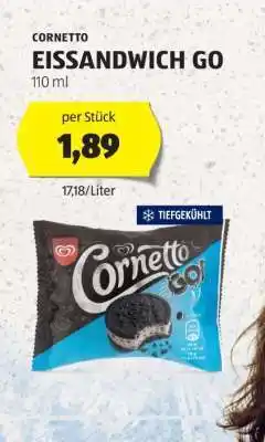 Hofer CORNETTO EISSANDWICH GO Angebot