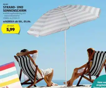 Hofer BELAVI STRAND- UND SONNENSCHIRM Angebot