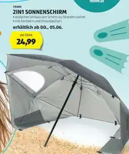 Hofer CRANE 2IN1 SONNENSCHIRM Angebot