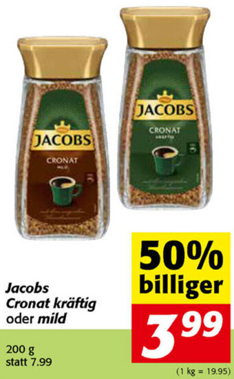 Strasser Markt Jacobs Cronat Kräftig Oder Mild 200g Angebot