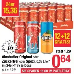 Maximarkt Almdudler Original oder Zuckerfrei oder Spezi Angebot