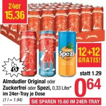 Maximarkt Almdudler Original oder Zuckerfrei oder Spezi Angebot