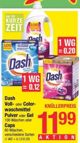 Maximarkt Dash Voll- oder Color- waschmittel Pulver oder Gel Caps Angebot