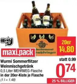 Maximarkt Wurmi Sommerflitzer Weinmischgetränk Angebot