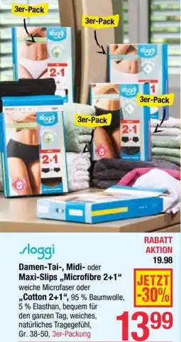 Maximarkt Damen-Tai-, Midi- oder Maxi-Slips Microfibre Angebot