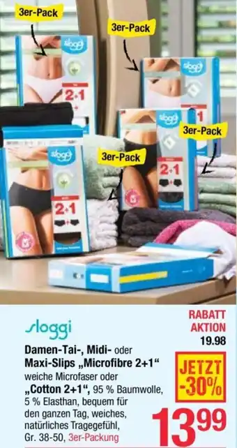 Maximarkt Damen-Tai-, Midi- oder Maxi-Slips Microfibre Angebot