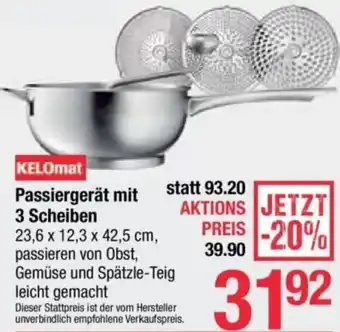 Maximarkt Passiergerät mit 3 Scheiben Angebot