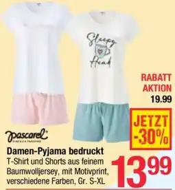 Maximarkt Damen-Pyjama bedruckt Angebot