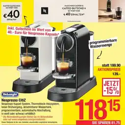 Maximarkt Nespresso Citiz Angebot