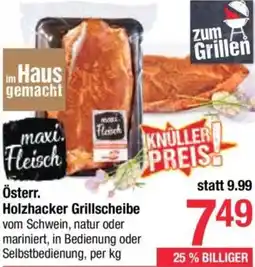 Maximarkt Holzhacker Grillscheibe Angebot