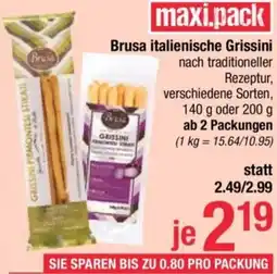 Maximarkt Brusa italienische Grissini Angebot