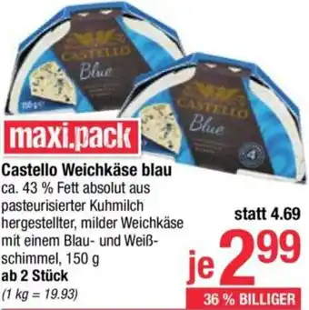 Maximarkt Castello Weichkäse blau Angebot