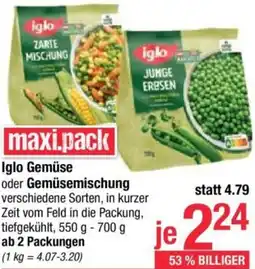 Maximarkt Gemüse oder Gemüsemischung Angebot