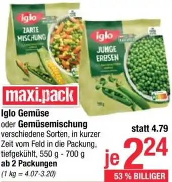 Maximarkt Gemüse oder Gemüsemischung Angebot