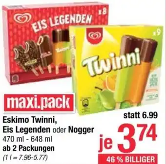Maximarkt Twinni Eis Legenden oder Nogger Angebot