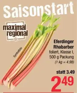 Maximarkt Eferdinger Rhabarber Angebot