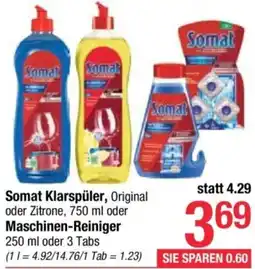 Maximarkt Somat Klarspüler oder Maschinen-Reiniger Angebot
