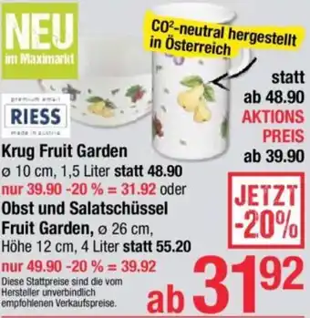 Maximarkt Krug Fruit Garden Angebot