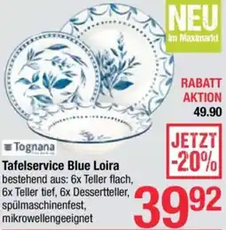 Maximarkt Tafelservice Blue Loira Angebot