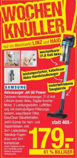Maximarkt Akkusauger Jet 60 Power Angebot