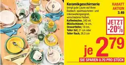 Maximarkt Keramikgeschirrserie Angebot