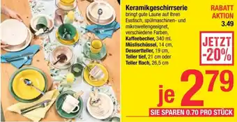Maximarkt Keramikgeschirrserie Angebot
