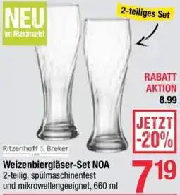 Maximarkt Weizenbiergläser-Set Angebot