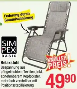 Maximarkt Relaxstuhl Angebot