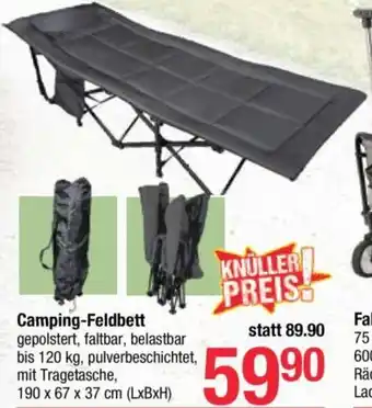Maximarkt Camping-Feldbett Angebot