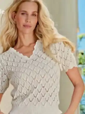 NKD Laura Torelli Damen Ajour-Pullover Angebot