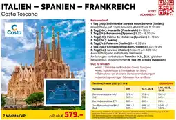 Billa Reisen Costa Toscana Angebot