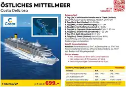 Billa Reisen Östliches mittelmeer costa deliziosa Angebot