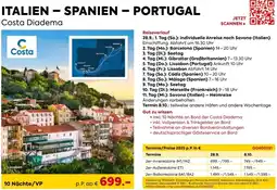Billa Reisen Costa Diadema Angebot