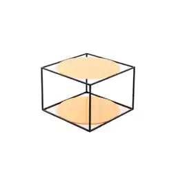XXXLutz Beistelltisch in Metall, Glas 50/50/36 cm Angebot