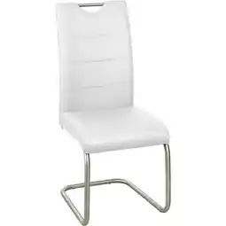 XXXLutz Schwingstuhl in Edelstahl Lederlook Angebot