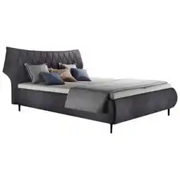 XXXLutz Polsterbett inkl. Matratze 180/200 cm in Anthrazit Angebot