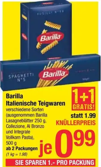 Maximarkt Italienische Teigwaren Angebot