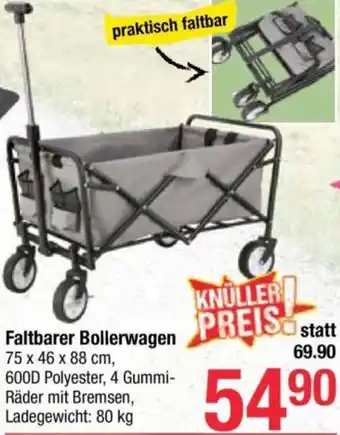 Maximarkt Faltbarer Bollerwagen Angebot