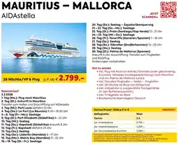 Billa Reisen Mauritius mallorca aidastella Angebot